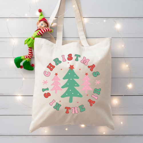 Christmas Is In The Air Canvas Tote Bag