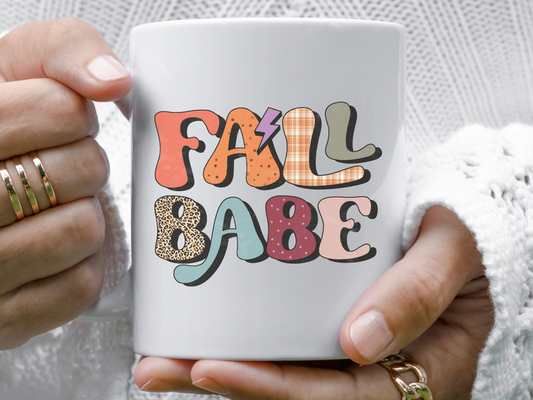 Fall babe coffee mug