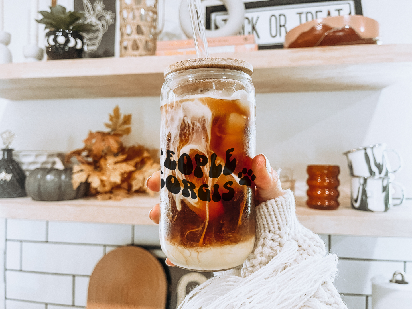 Cool People Have Corgis Glass Cup