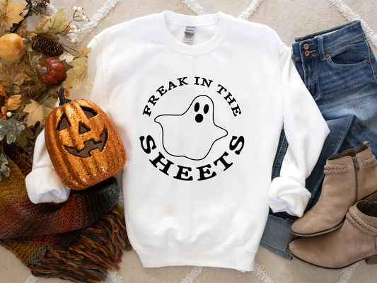 Freak in the sheets ghost sweatshirt