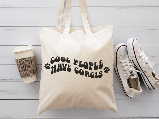 Cool People Have Corgis Tote Bag